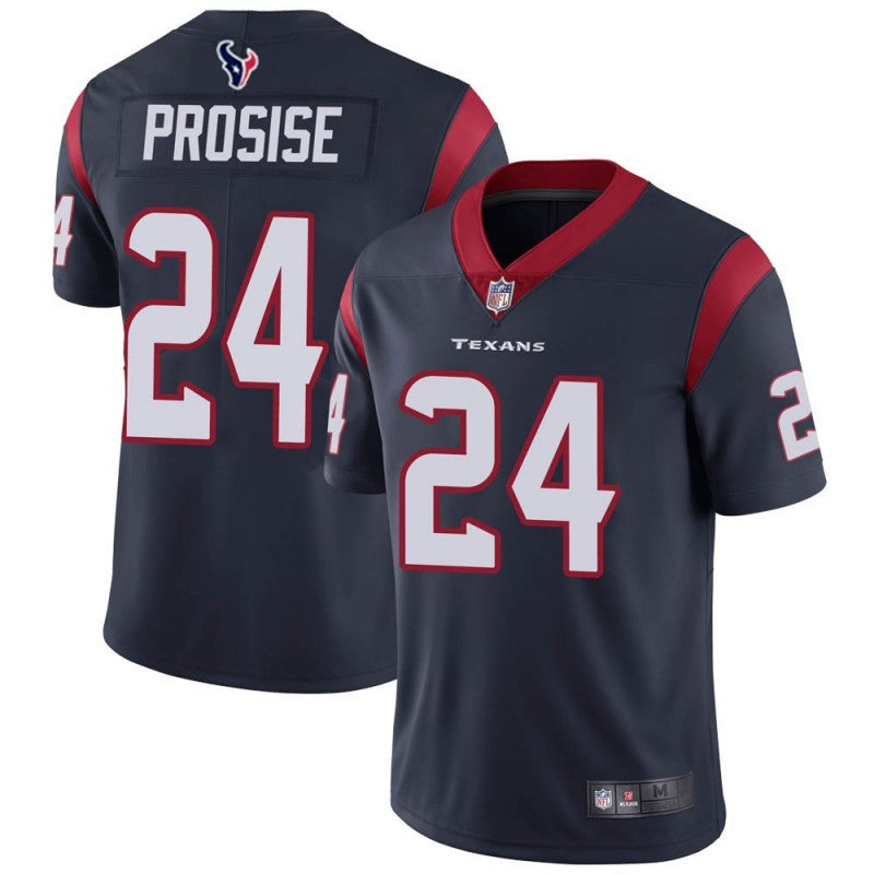 CJ Prosise New Houston Texans navy jersey