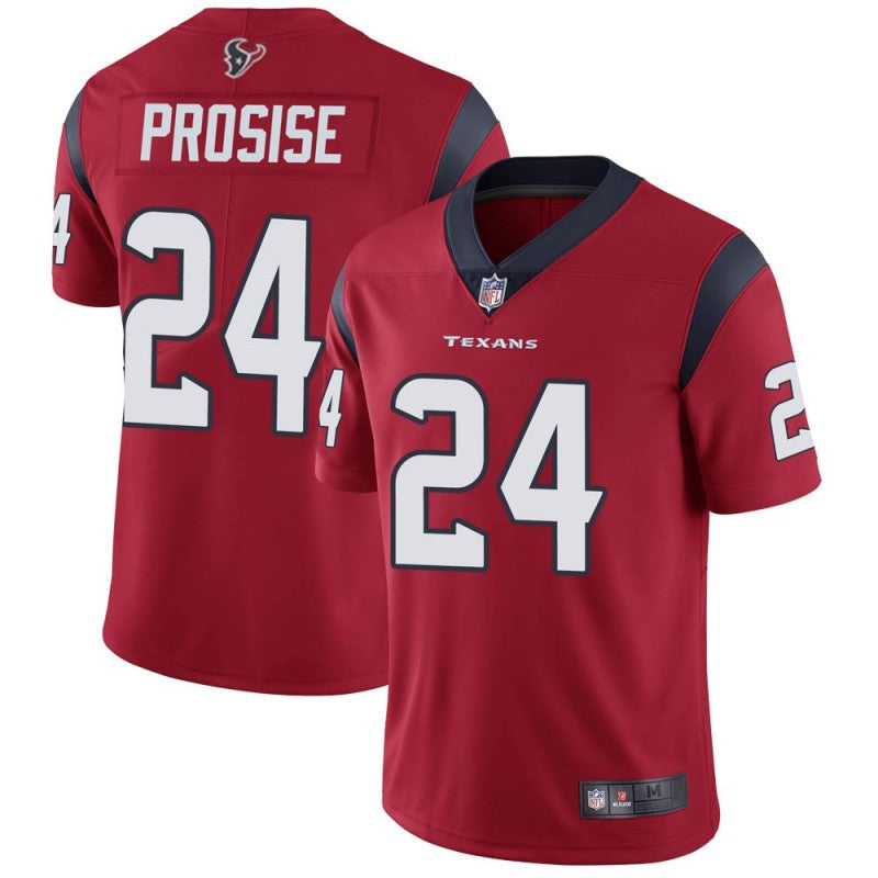 CJ Prosise New Houston Texans red jersey