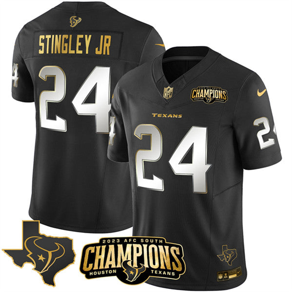 Derek Stingley Jr Houston Texans black FUSE jersey