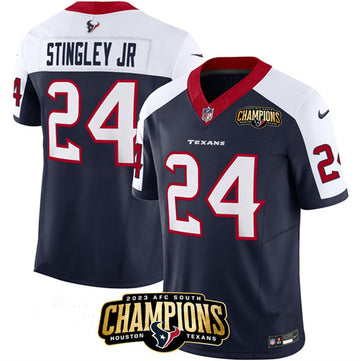 Derek Stingley Jr Houston Texans navy-white FUSE jersey