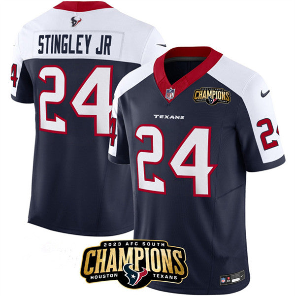 Derek Stingley Jr Houston Texans navy-white FUSE jersey