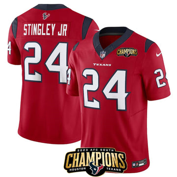 Derek Stingley Jr Houston Texans red FUSE jersey