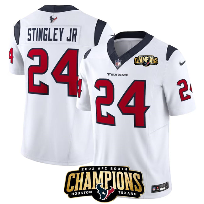 Derek Stingley Jr Houston Texans white FUSE jersey