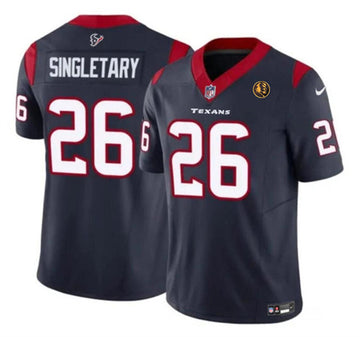 Devin Singletary Houston Texans navy FUSE jersey
