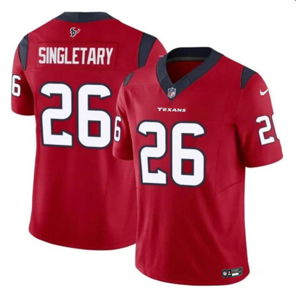 Devin Singletary Houston Texans red FUSE jersey
