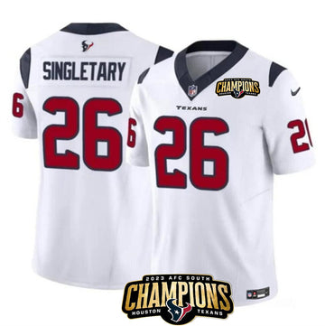 Devin Singletary Houston Texans white FUSE jersey