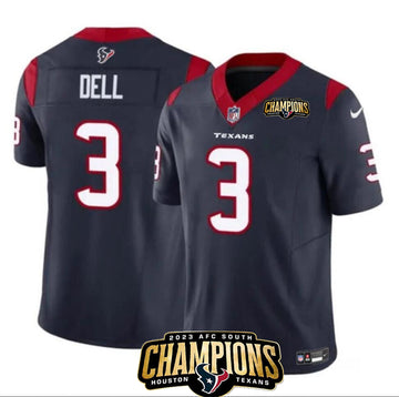 Tank Dell Houston Texans navy FUSE jersey