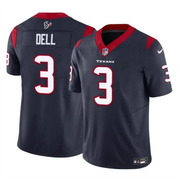Tank Dell Houston Texans navy FUSE jersey