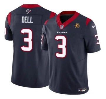 Tank Dell Houston Texans navy FUSE jersey