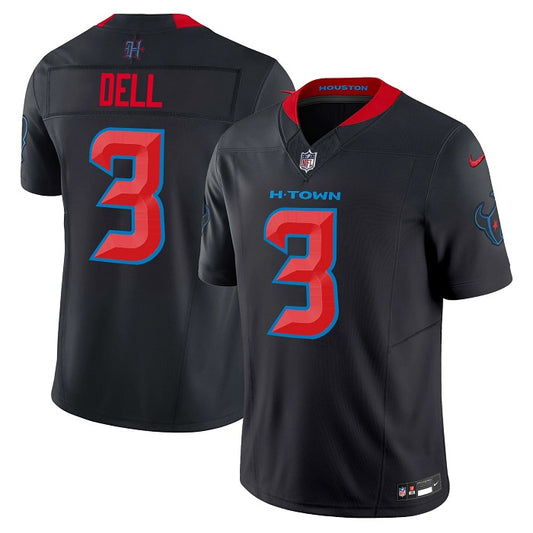 Houston Texans #3 Tank Dell Navy 2024 2nd Alternate FUSE Jersey