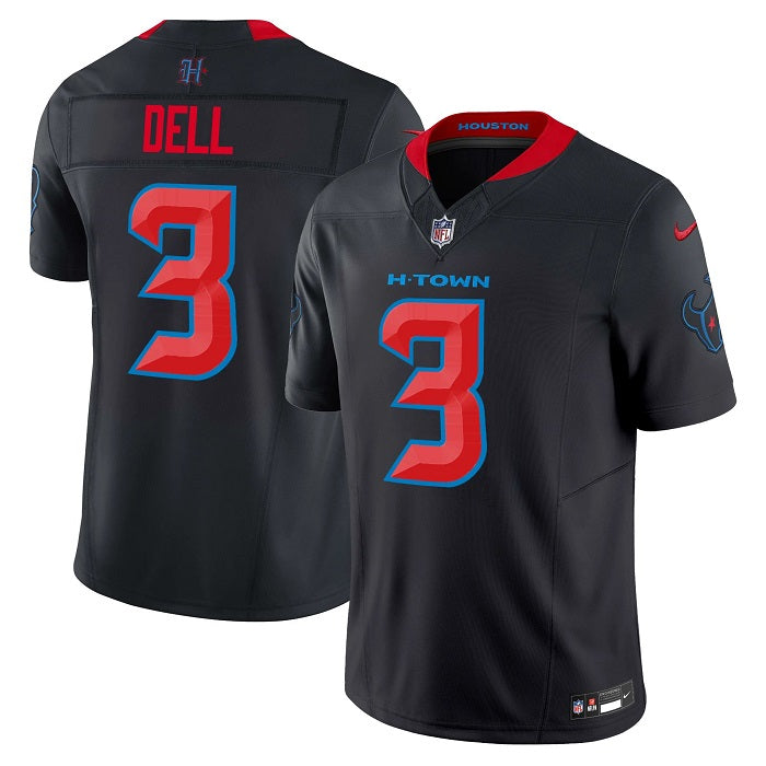 Tank Dell Houston Texans navy FUSE jersey