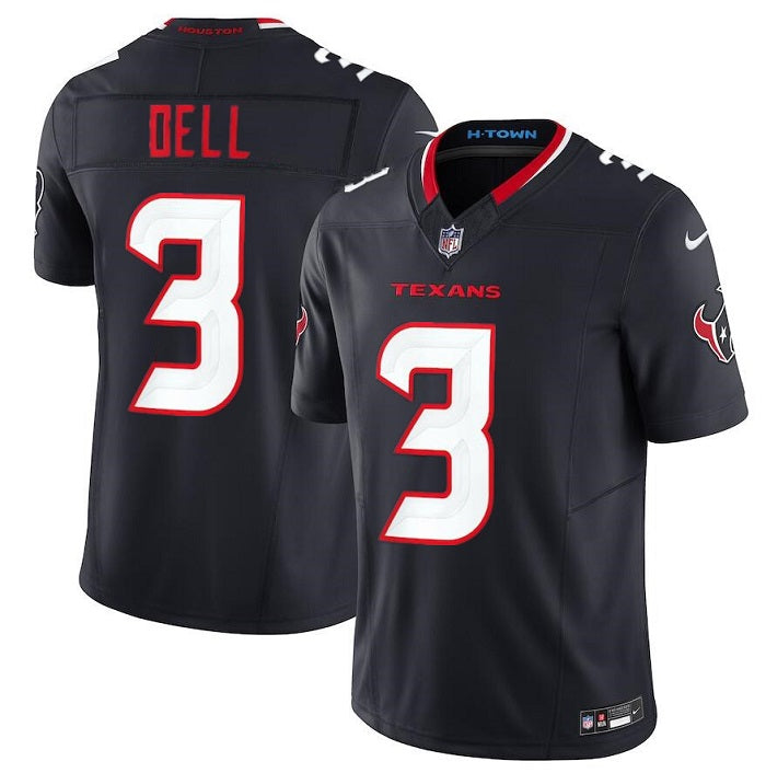 Tank Dell Houston Texans navy FUSE jersey