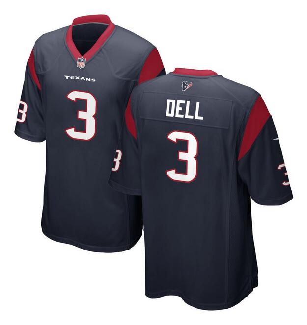 Tank Dell Houston Texans navy Game jersey