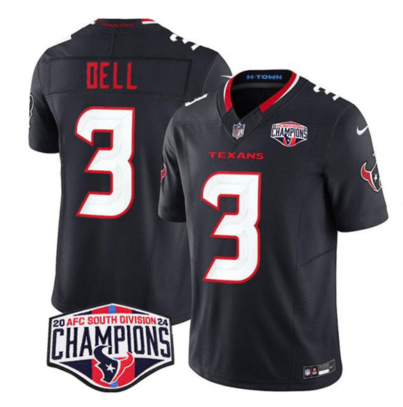 Tank Dell Houston Texans navy FUSE jersey