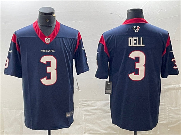 Tank Dell Houston Texans navy jersey