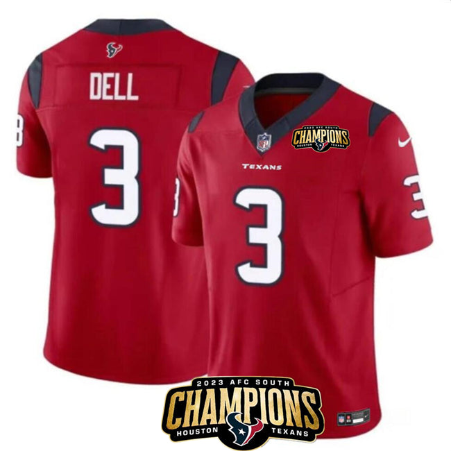 Tank Dell Houston Texans red FUSE jersey