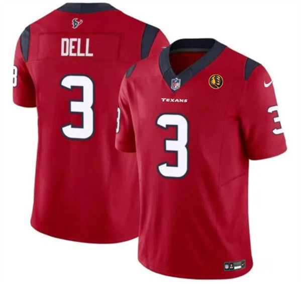 Tank Dell Houston Texans red FUSE jersey