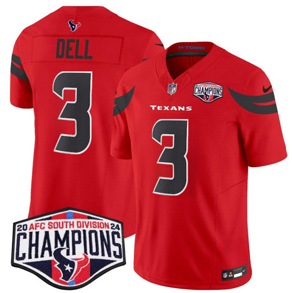 Tank Dell Houston Texans red FUSE jersey