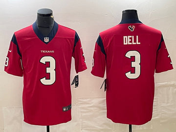 Tank Dell Houston Texans red jersey