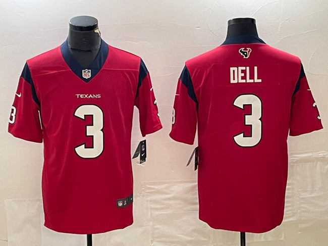 Tank Dell Houston Texans red jersey