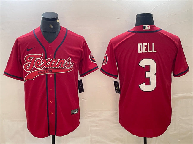 Tank Dell Houston Texans red jersey