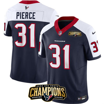 Dameon Pierce Houston Texans navy-white FUSE jersey