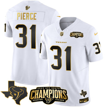Dameon Pierce Houston Texans white FUSE jersey