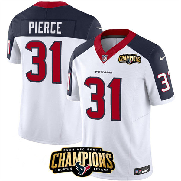 Dameon Pierce Houston Texans white-navy FUSE jersey