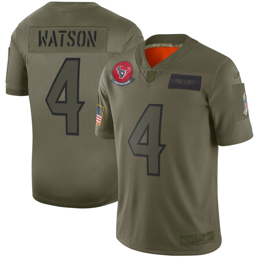 Deshaun Watson Houston Texans camo Salute To Service jersey