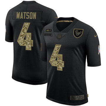 Deshaun Watson Houston Texans black Salute To Service jersey