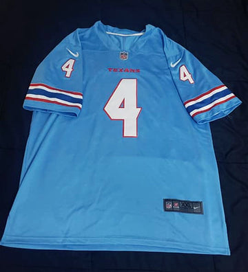 Deshaun Watson Houston Texans blue jersey