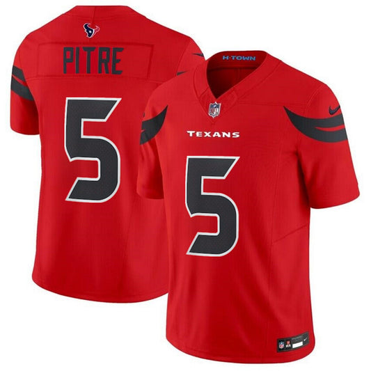 Houston Texans 5 Jalen Pitre Red 2024 Alternate FUSE Jersey