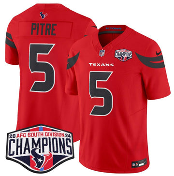 Jalen Pitre Houston Texans red FUSE jersey