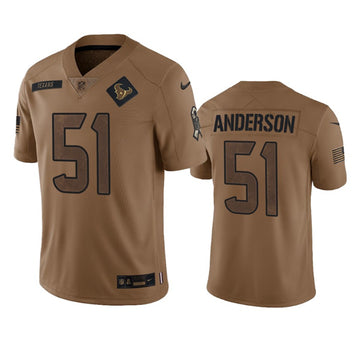 Will Anderson Jr Houston Texans brown Salute To Service jersey