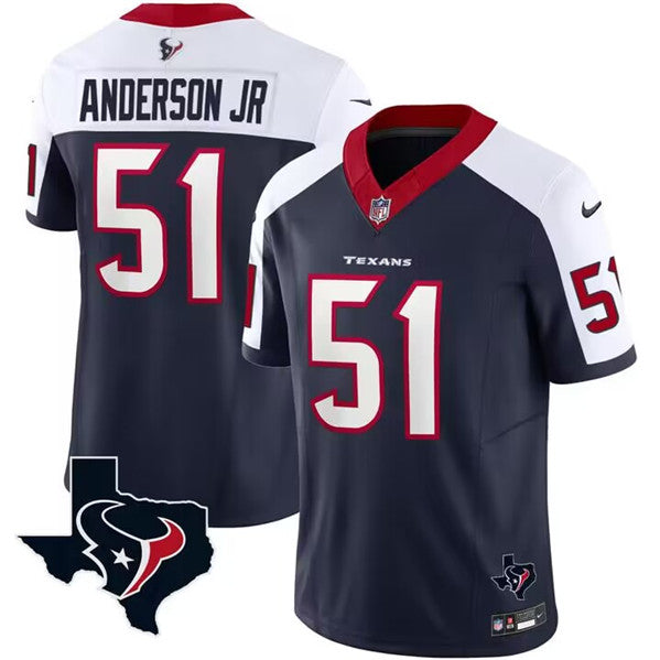 Will Anderson Jr Houston Texans white-navy FUSE jersey
