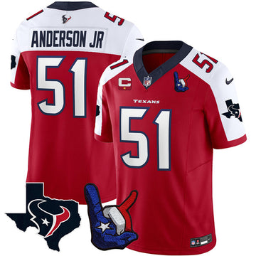 Will Anderson Jr Houston Texans white-red FUSE jersey