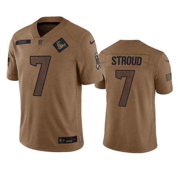 CJ Stroud Houston Texans brown Salute To Service jersey