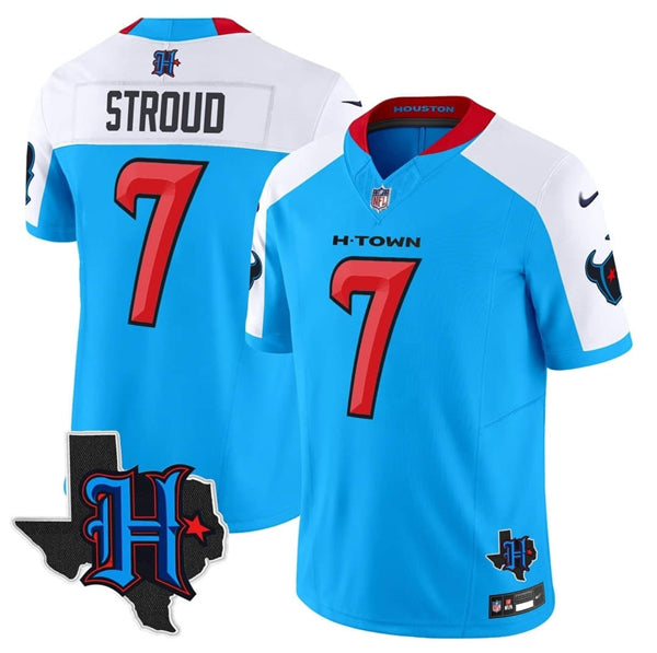CJ Stroud Houston Texans blue-white FUSE jersey