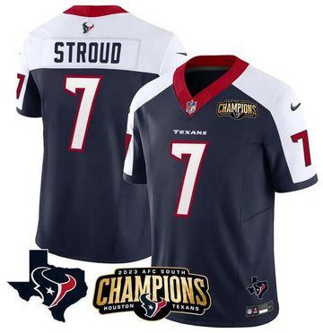 CJ Stroud Houston Texans navy-white FUSE jersey