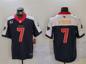 CJ Stroud Houston Texans navy-white FUSE jersey