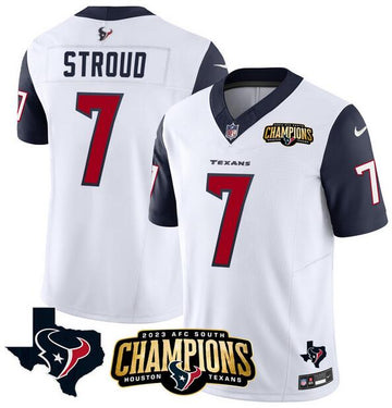CJ Stroud Houston Texans white-navy FUSE jersey