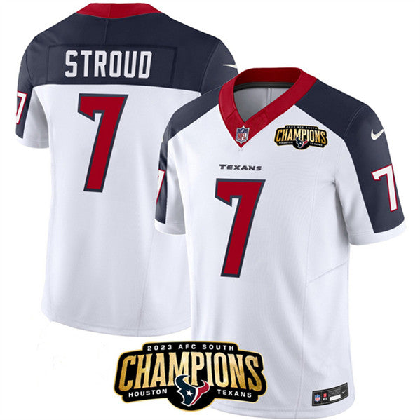 CJ Stroud Houston Texans white-navy FUSE jersey