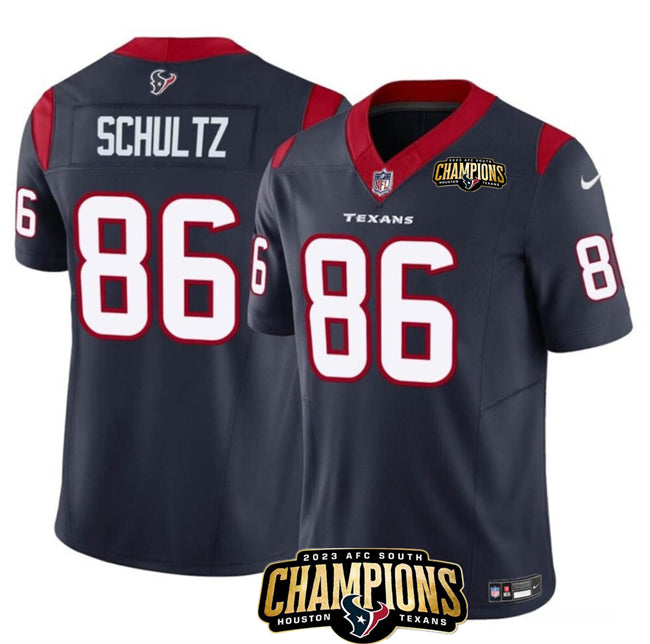 Dalton Schultz Houston Texans navy FUSE jersey