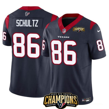 Dalton Schultz Houston Texans navy FUSE jersey