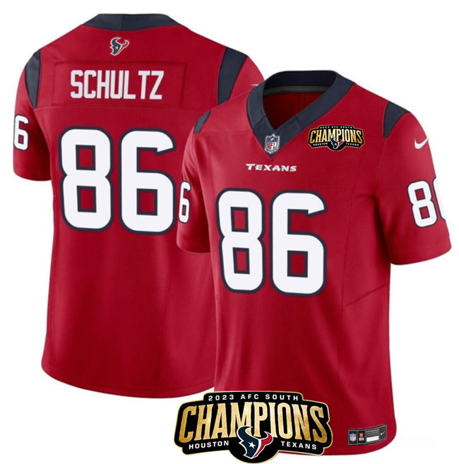 Dalton Schultz Houston Texans red FUSE jersey