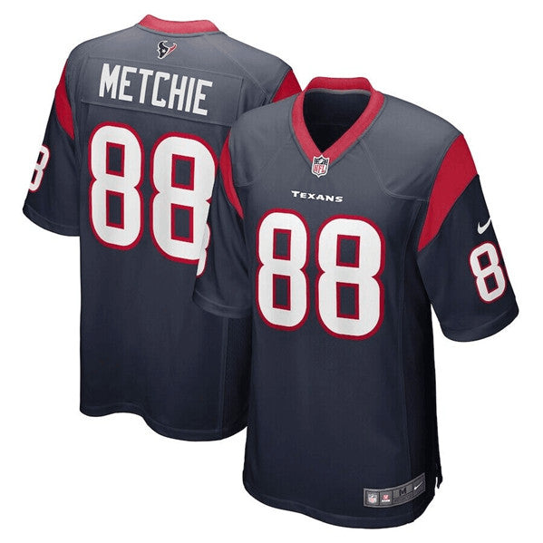 John Metchie Houston Texans navy Game jersey