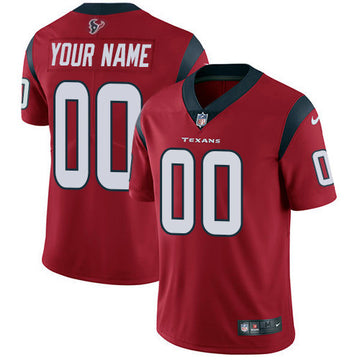 Custom Houston Texans red jersey