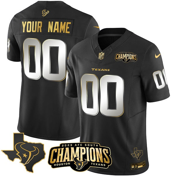 Custom Houston Texans black FUSE jersey