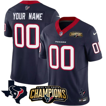 Custom Houston Texans navy FUSE jersey