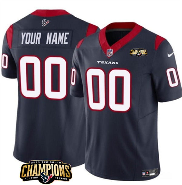 Custom Houston Texans navy FUSE jersey